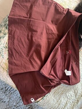 Maroon Athletic Skort with Side Pocket